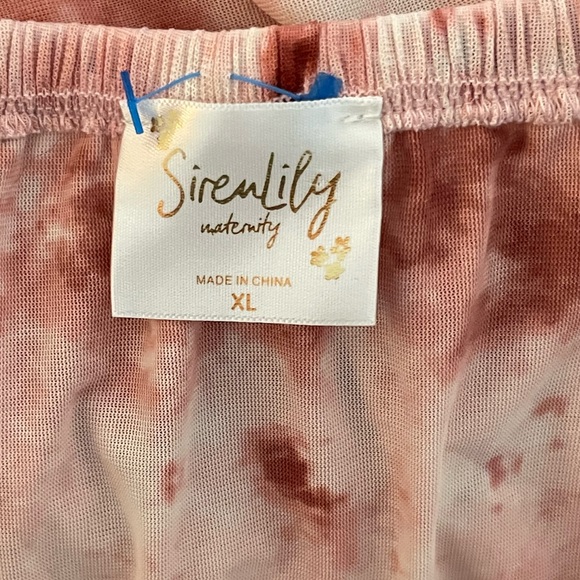 Siren Lily Pink Tie-Dye Off-Shoulder Ruffle Blouse - Picture 7 of 7